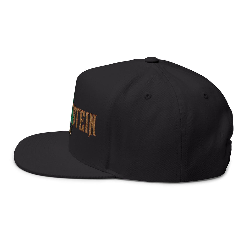 Flat Bill Cap — Embroidered 'Frank'n'Stein' Monster Logo SnapbackEmber Spirit Apparel
