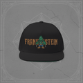 Flat Bill Cap — Embroidered 'Frank'n'Stein' Monster Logo SnapbackEmber Spirit Apparel