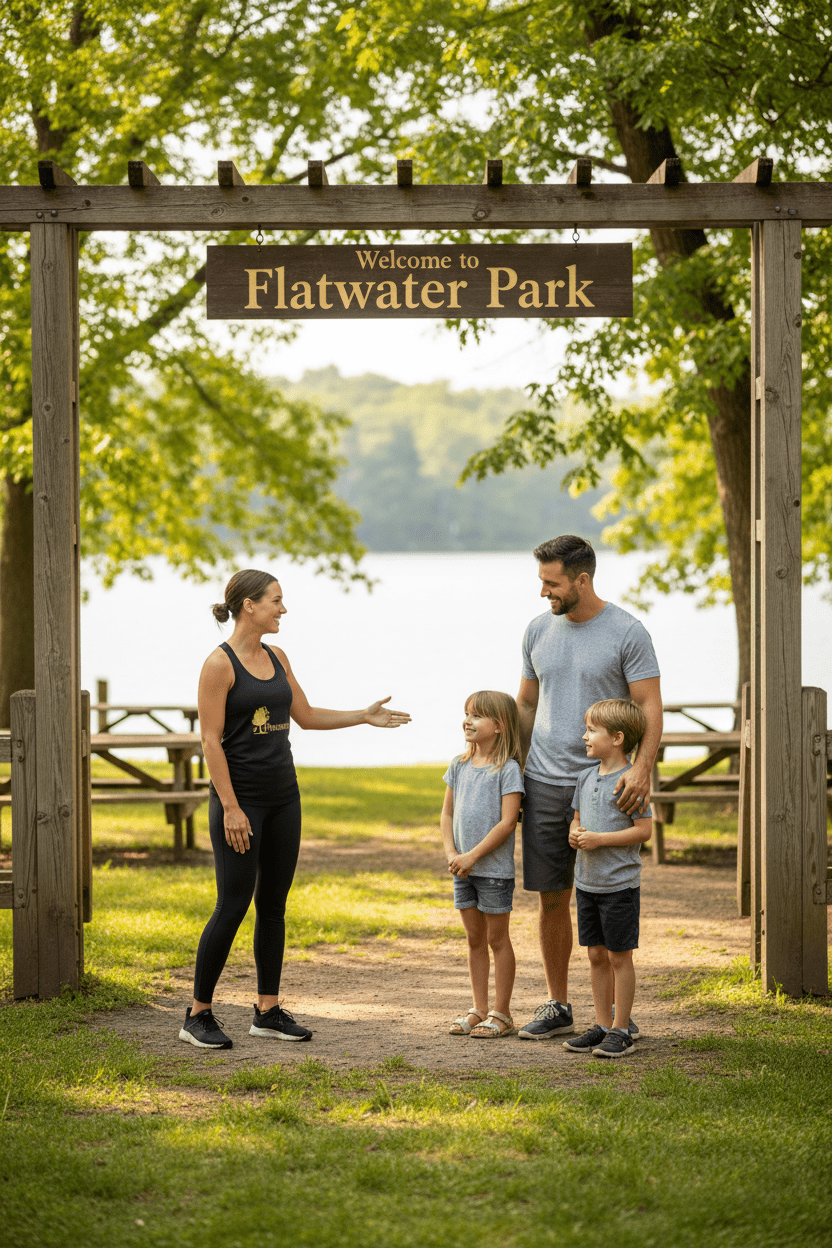 Flatwater Park - Women's Performance TankEmber Spirit Apparel