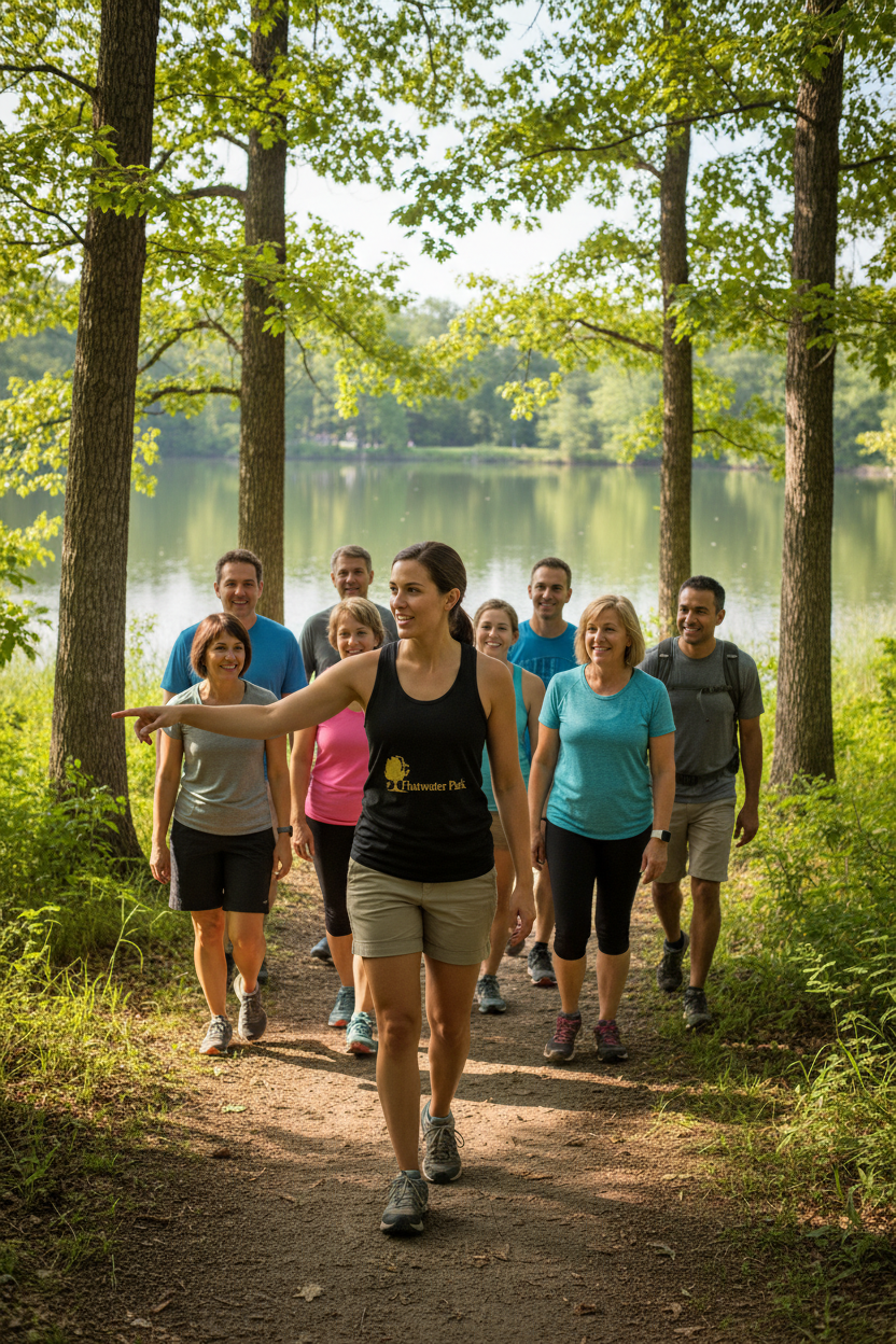 Flatwater Park - Women's Performance TankEmber Spirit Apparel