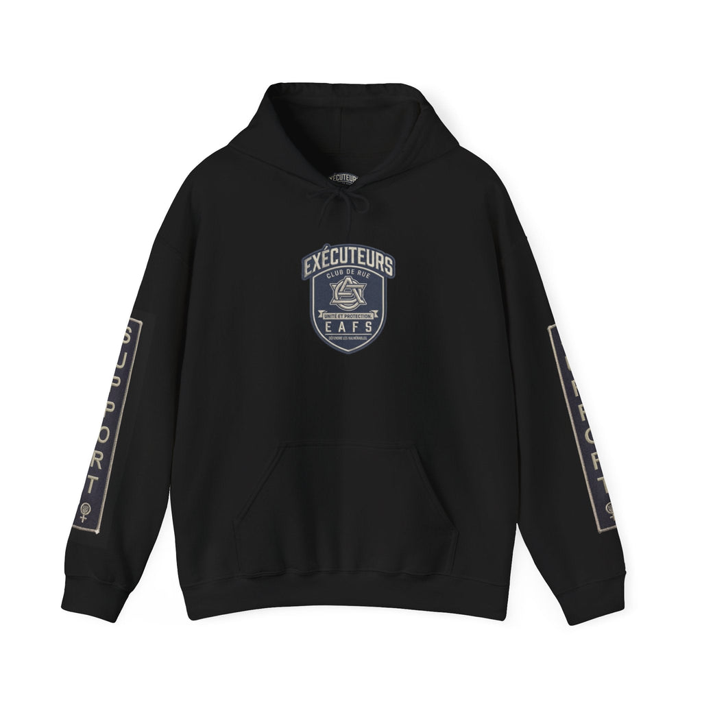 French Support Gear (EAFS) Enfants Animals Feme Seniors -CAWS - Enforcers - Unisex Heavy Blend Hooded SweatshirtEmber Spirit Apparel