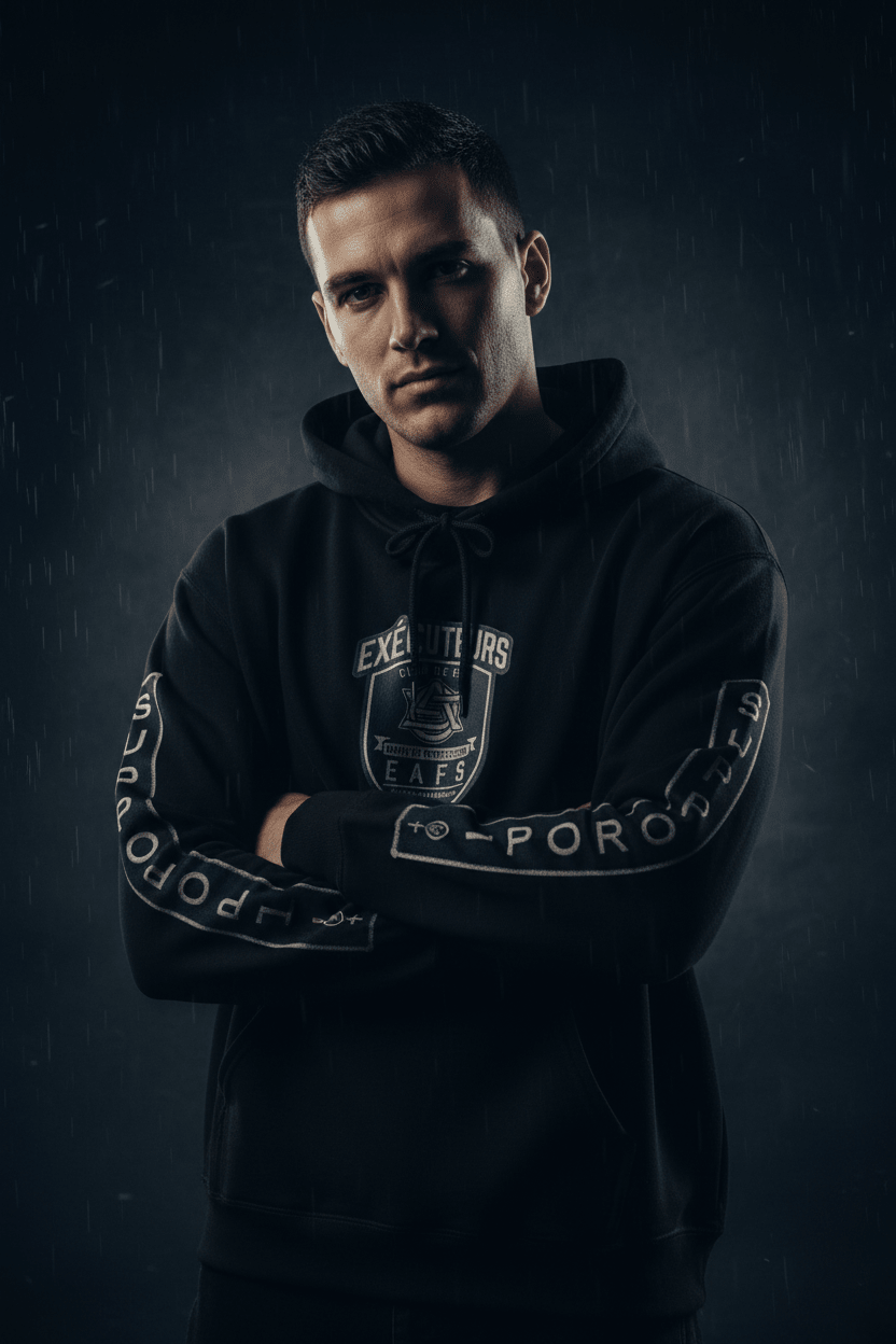 French Support Gear (EAFS) Enfants Animals Feme Seniors -CAWS - Enforcers - Unisex Heavy Blend Hooded SweatshirtEmber Spirit Apparel