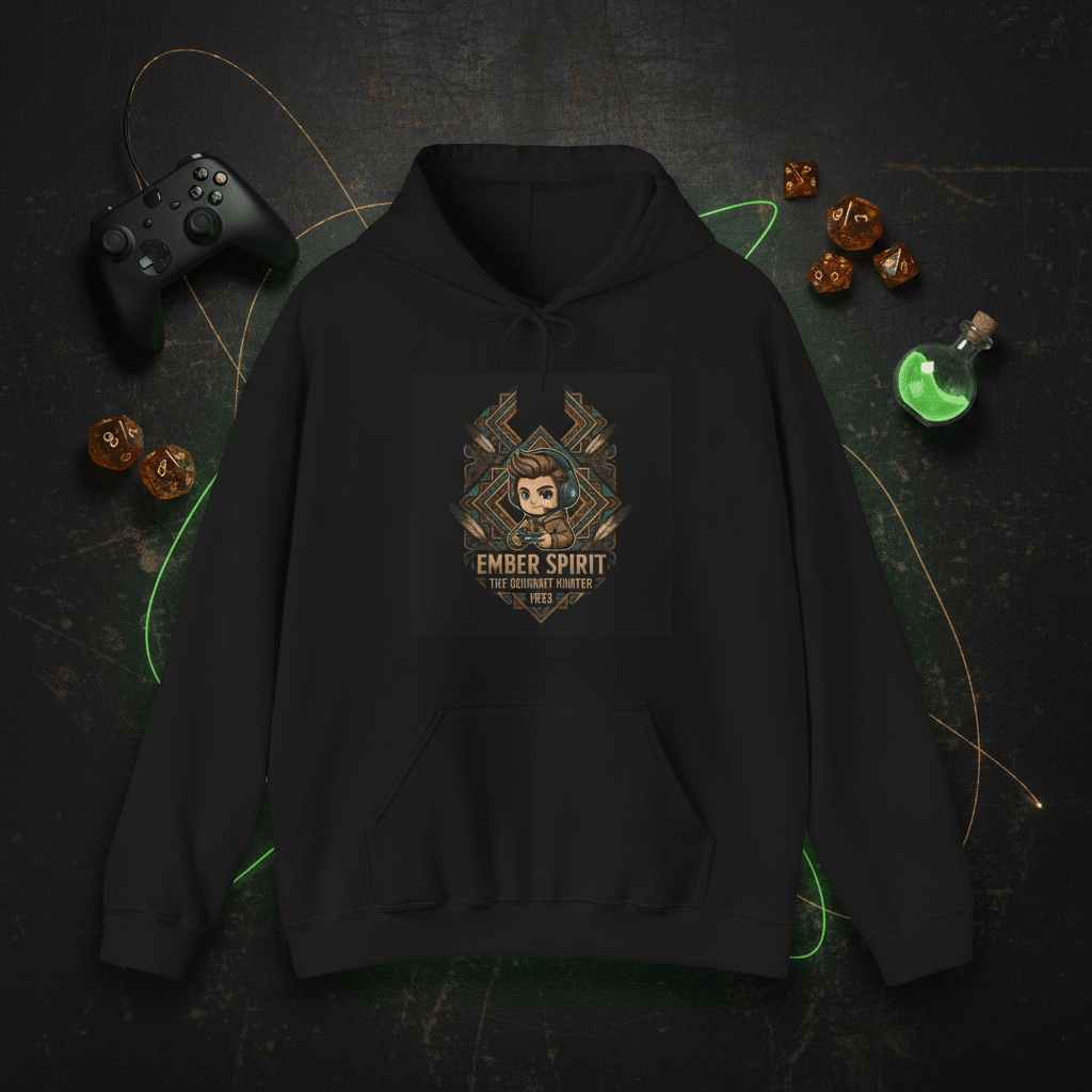 Gamer Quote Hoodie — "Laugh It Off" Auntie Cooking HumorEmber Spirit Apparel