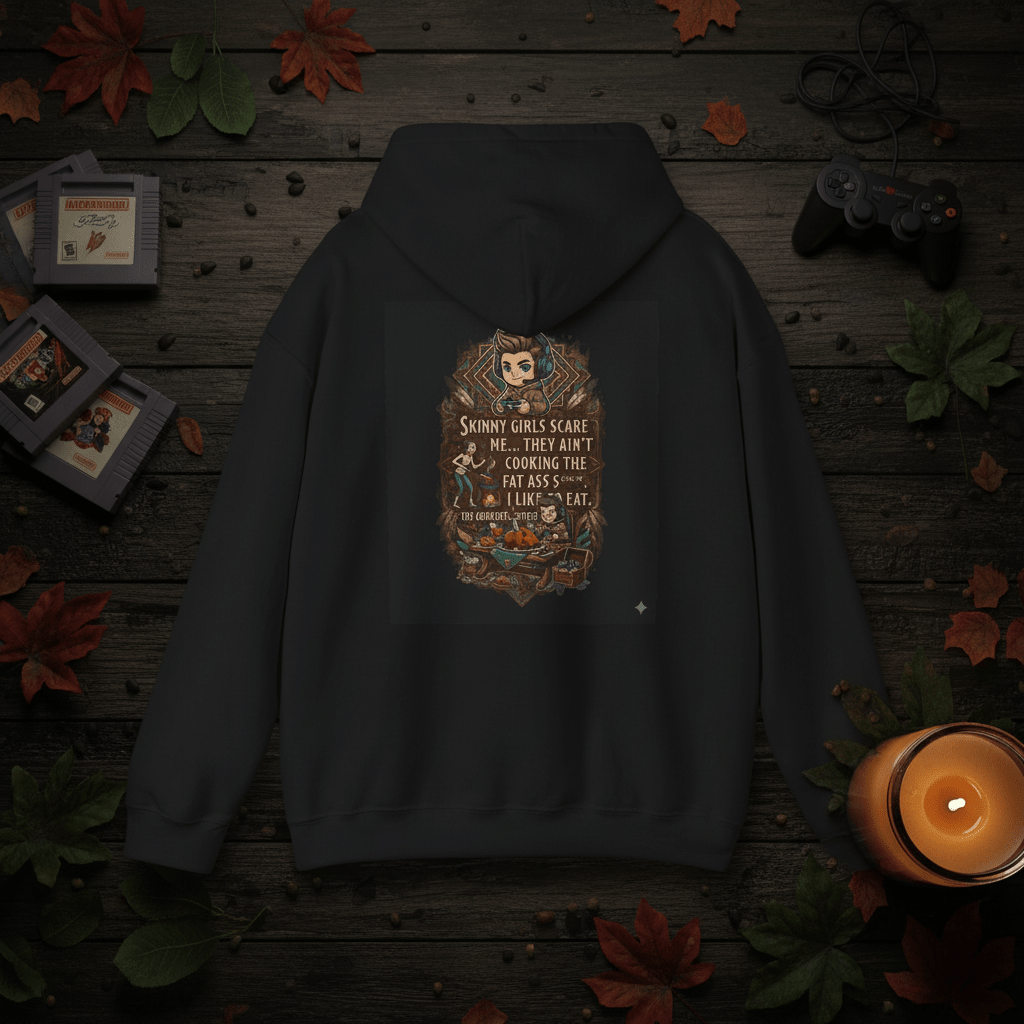 Gamer Quote Hoodie — "Laugh It Off" Auntie Cooking HumorEmber Spirit Apparel