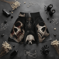 Goth Skeleton Skater Skirt — "Soulless" All - Over PrintEmber Spirit Apparel