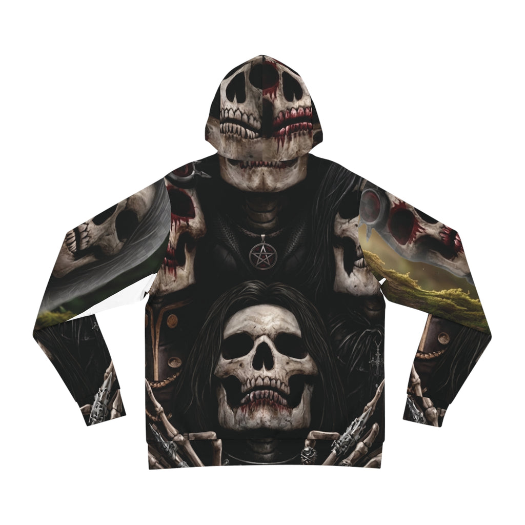 Goth Skull Hoodie — Mens Dark Skull Graphic HoodieEmber Spirit Apparel