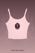 Gothic Lillith Rose Tank Top — Women's Spaghetti Strap CropEmber Spirit Apparel