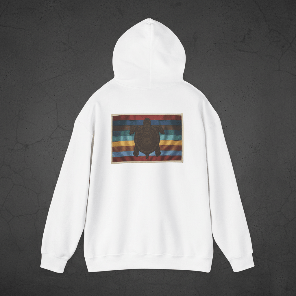 Grandfather Teachings Turtle Hoodie — 7 Indigenous Values DesignEmber Spirit Apparel