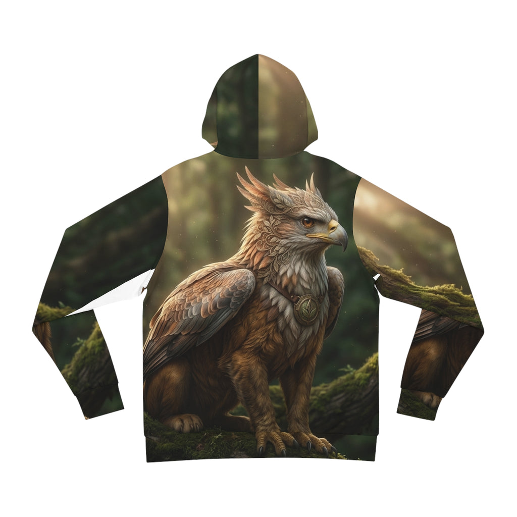 Griffin Forest Art Hoodie — Majestic Mythical Creature All-Over PrintEmber Spirit Apparel