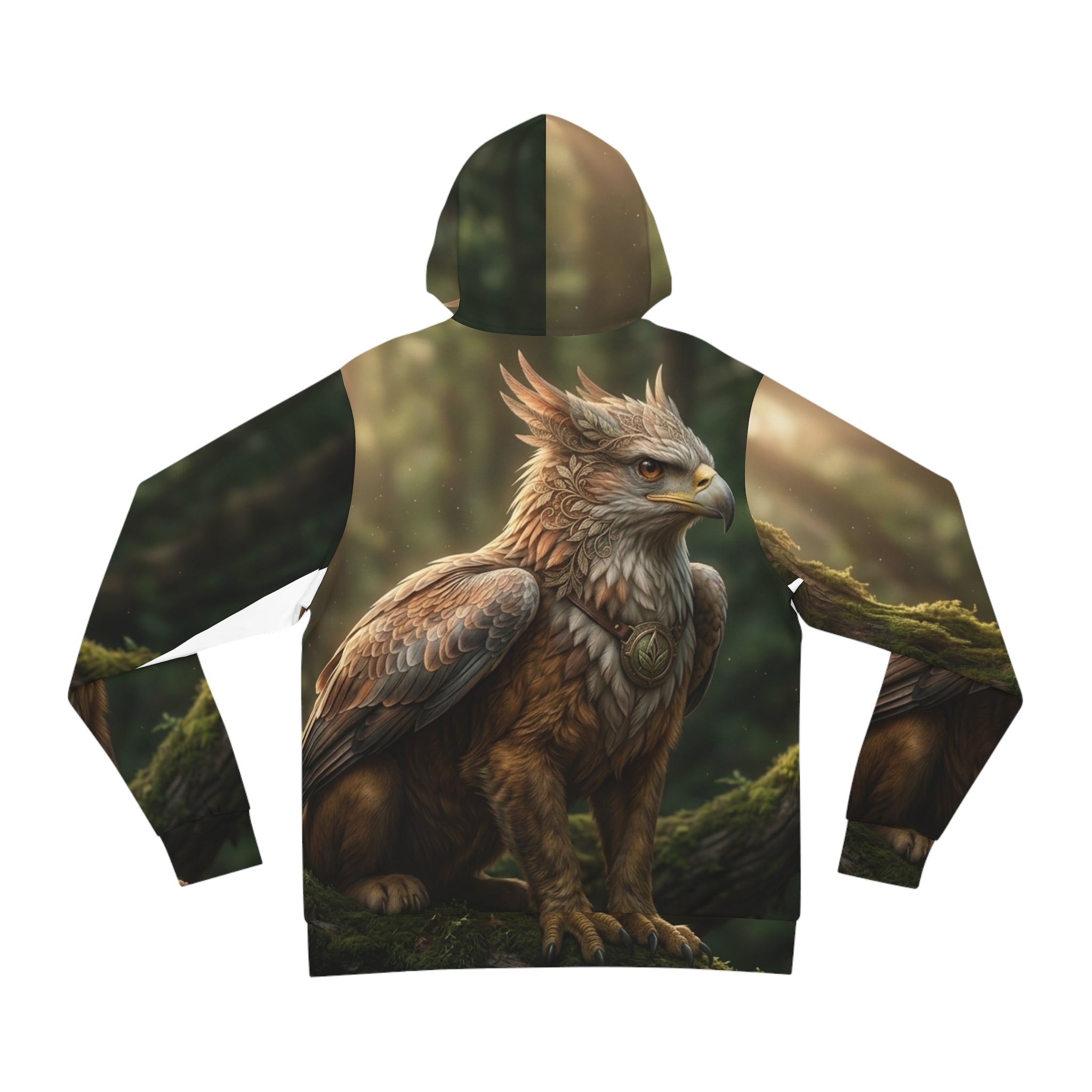 Griffin Forest Art Hoodie — Majestic Mythical Creature All-Over PrintEmber Spirit Apparel