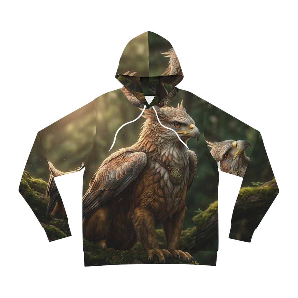 Griffin Forest Art Hoodie — Majestic Mythical Creature All-Over PrintEmber Spirit Apparel