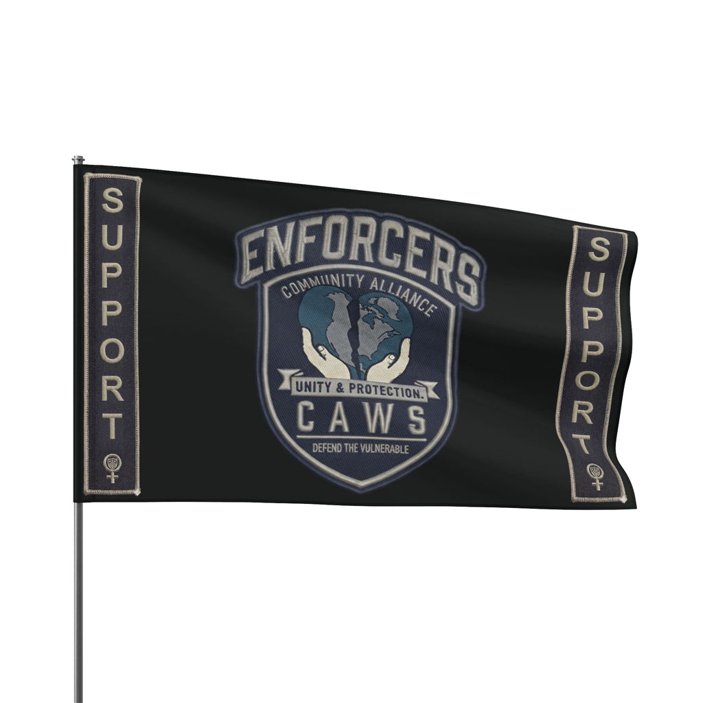 Heart & Hand : CAWS - Enforcers Street Club Flag – Unity & Protection CAWS EmblemEmber Spirit Apparel