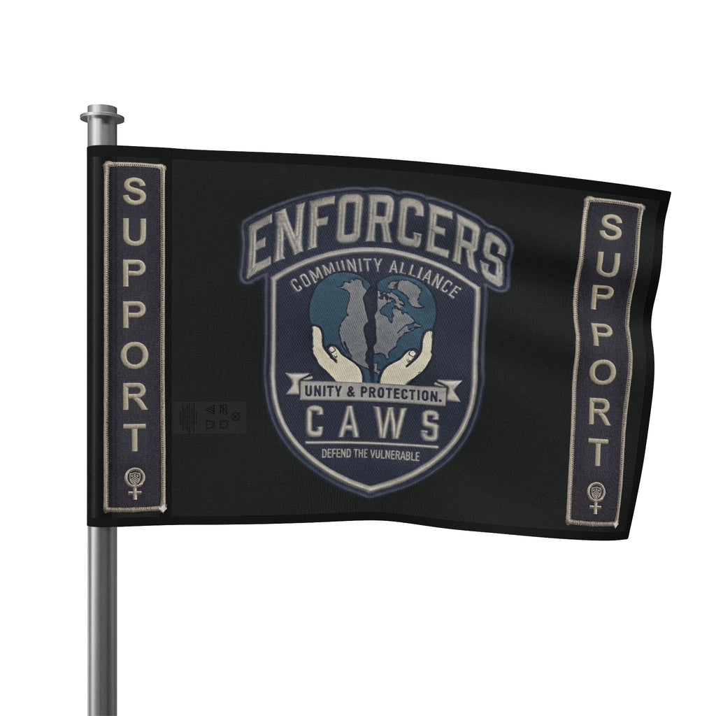 Heart & Hand : CAWS - Enforcers Street Club Flag – Unity & Protection CAWS EmblemEmber Spirit Apparel