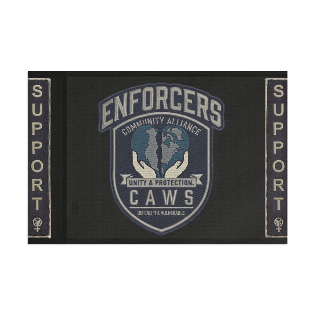Heart & Hand : CAWS - Enforcers Street Club Flag – Unity & Protection CAWS EmblemEmber Spirit Apparel