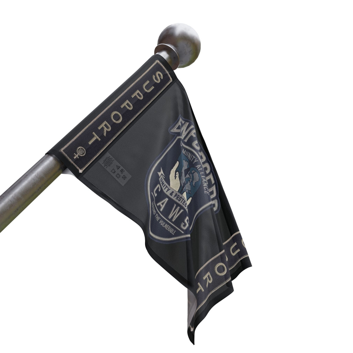 Heart & Hand : CAWS - Enforcers Street Club Flag – Unity & Protection CAWS EmblemEmber Spirit Apparel