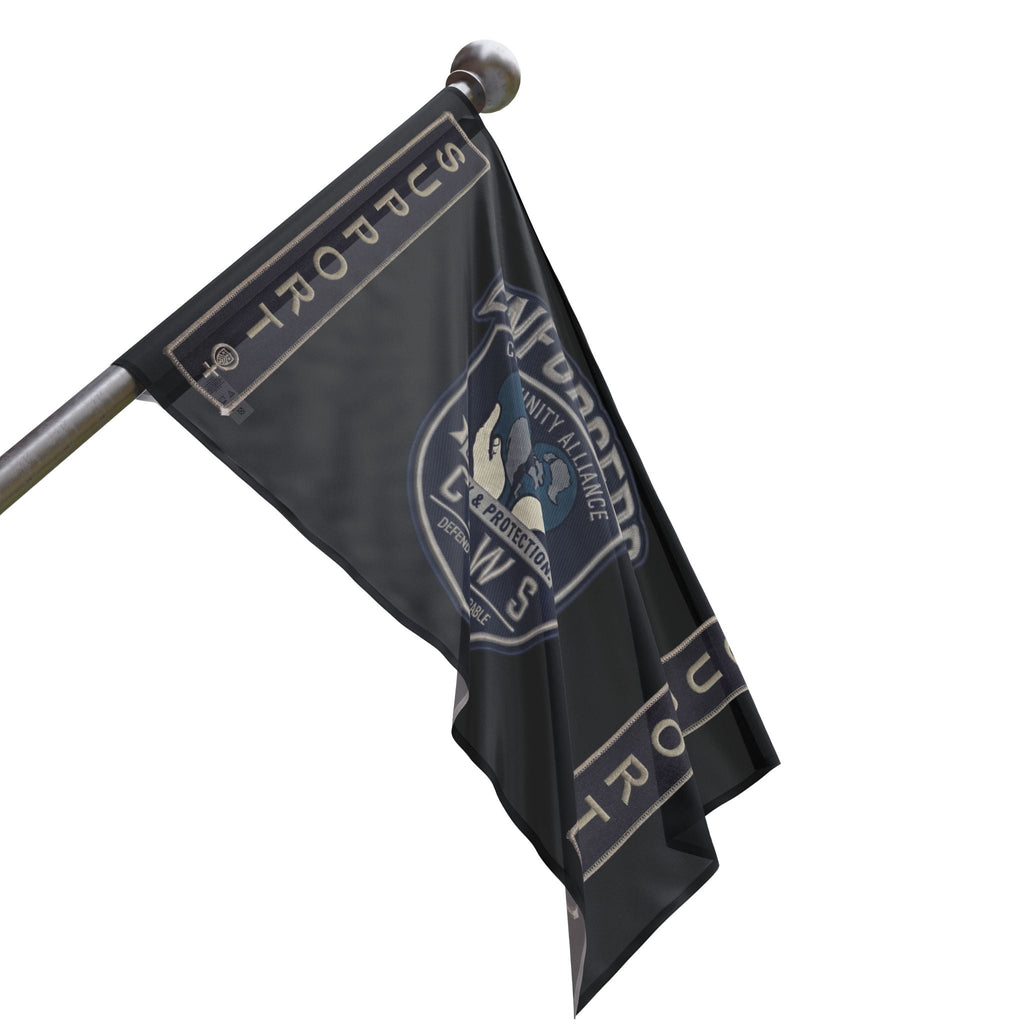 Heart & Hand : CAWS - Enforcers Street Club Flag – Unity & Protection CAWS EmblemEmber Spirit Apparel