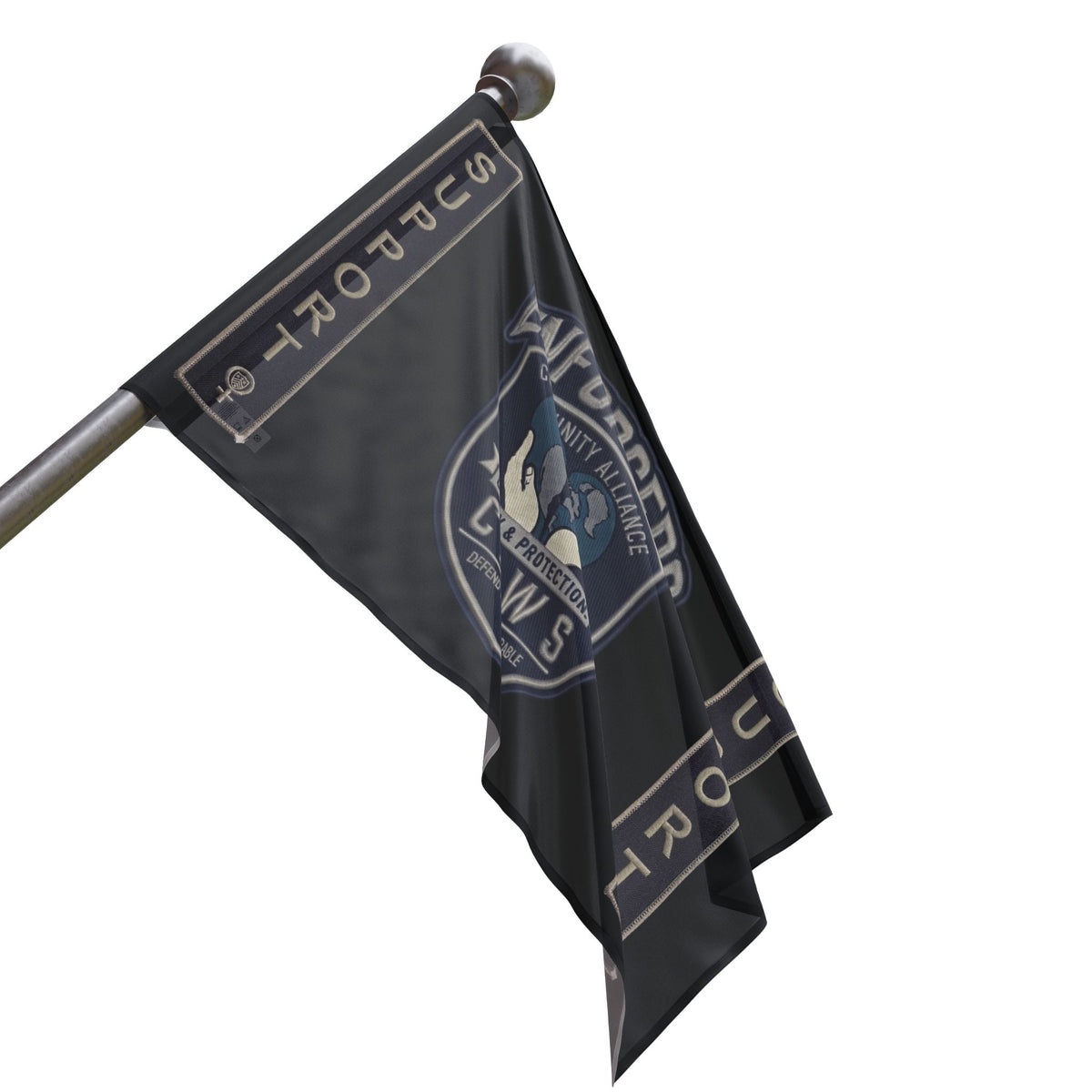 Heart & Hand : CAWS - Enforcers Street Club Flag – Unity & Protection CAWS EmblemEmber Spirit Apparel