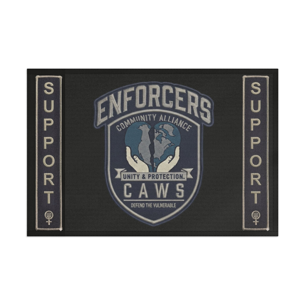 Heart & Hand : CAWS - Enforcers Street Club Flag – Unity & Protection CAWS EmblemEmber Spirit Apparel