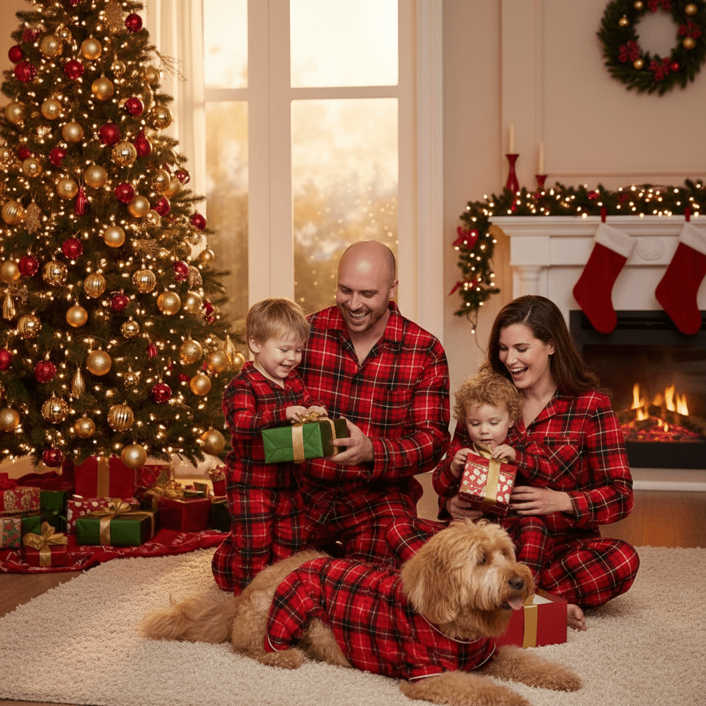 Holiday Together Matching Family Christmas Pajama Set | Family and Pet PyjamasEmber Spirit Apparel