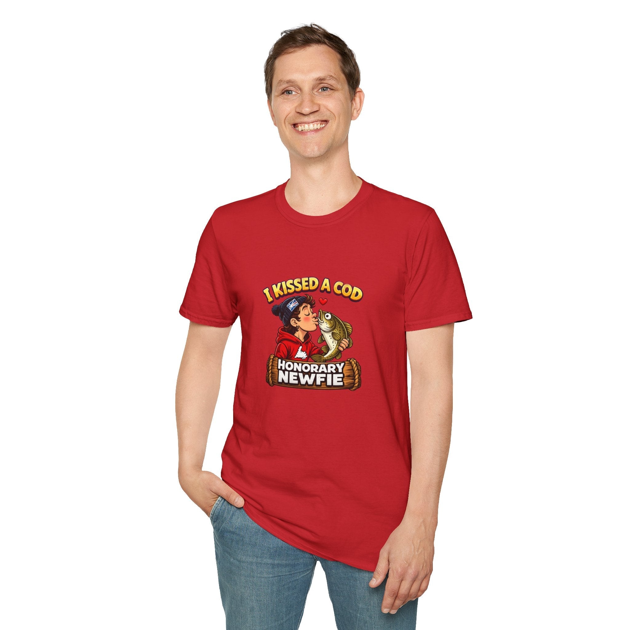 Honorary Newfie T-Shirt — Newfoundland Honorary Newfie humor tee, cod fishing lifestyle
