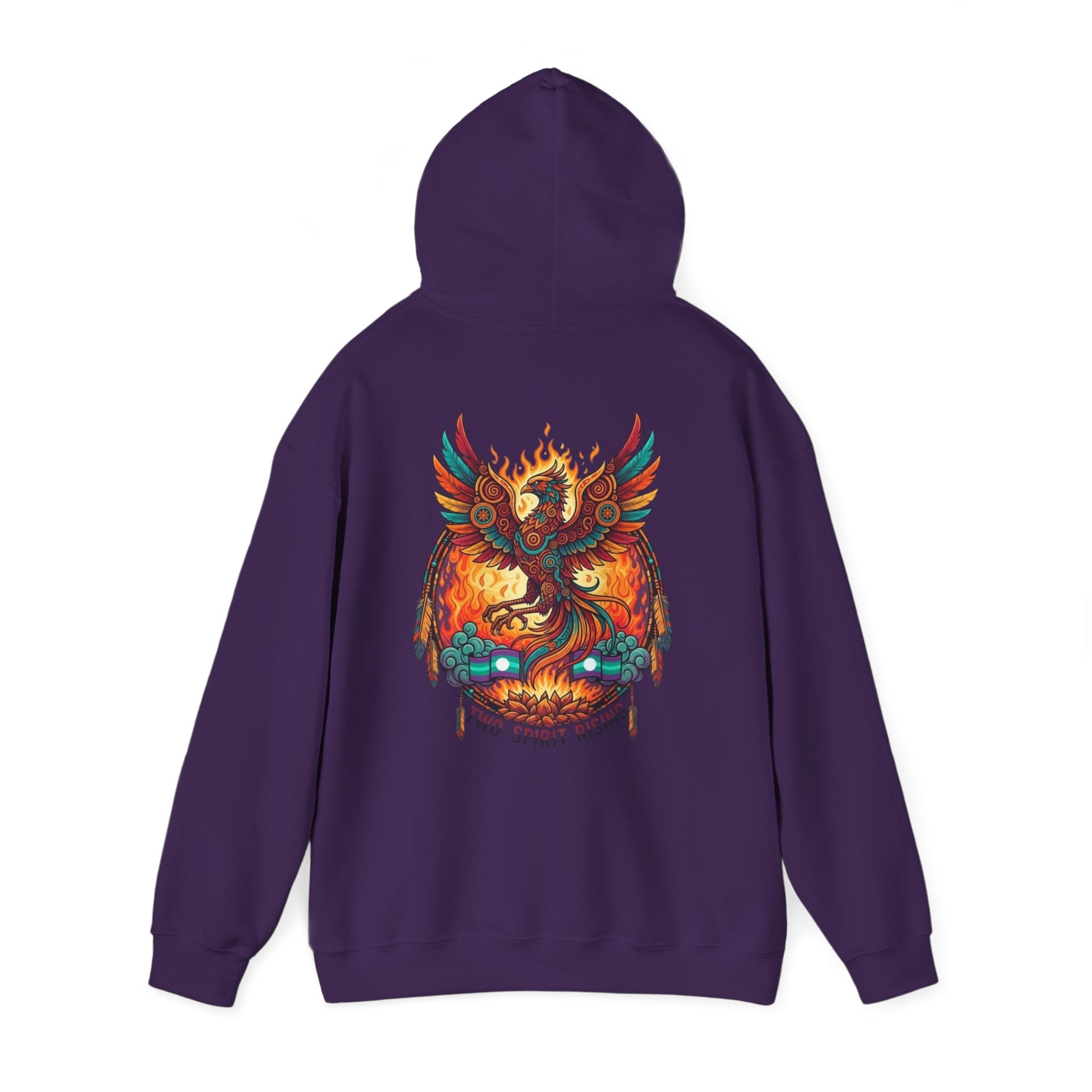 Hooded Sweatshirt — Two Spirit Rising PhoenixEmber Spirit Apparel