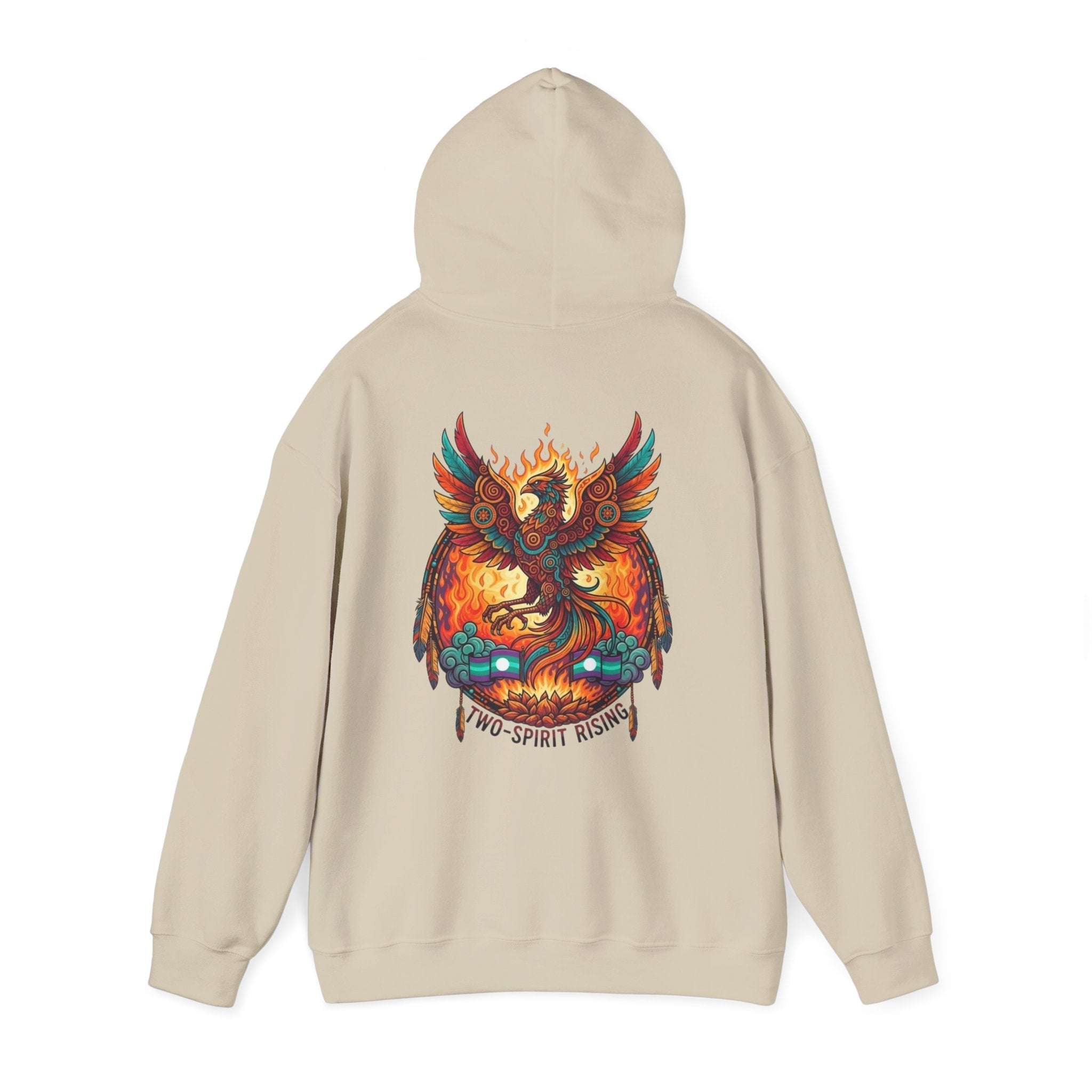 Hooded Sweatshirt — Two Spirit Rising PhoenixEmber Spirit Apparel