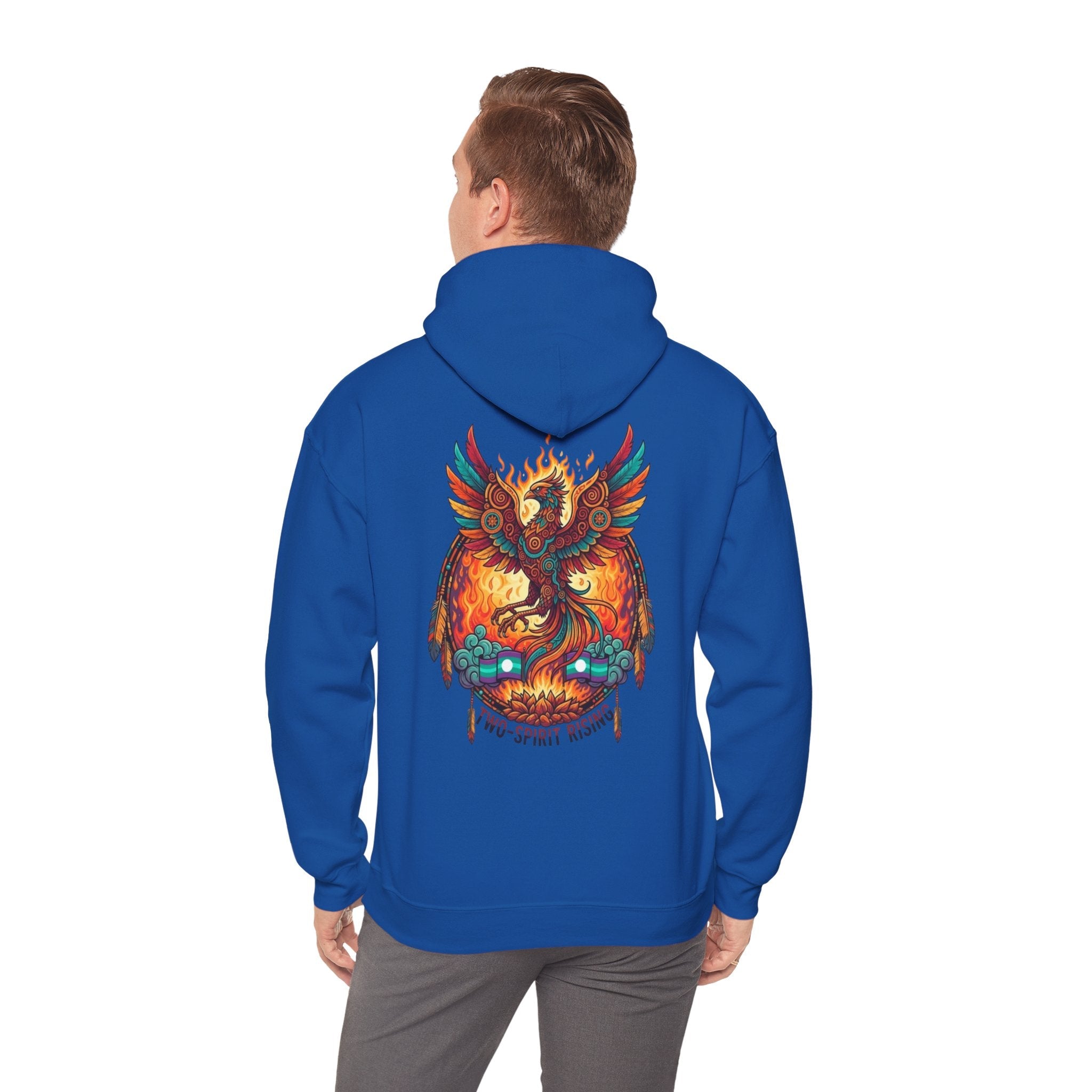Hooded Sweatshirt — Two Spirit Rising PhoenixEmber Spirit Apparel