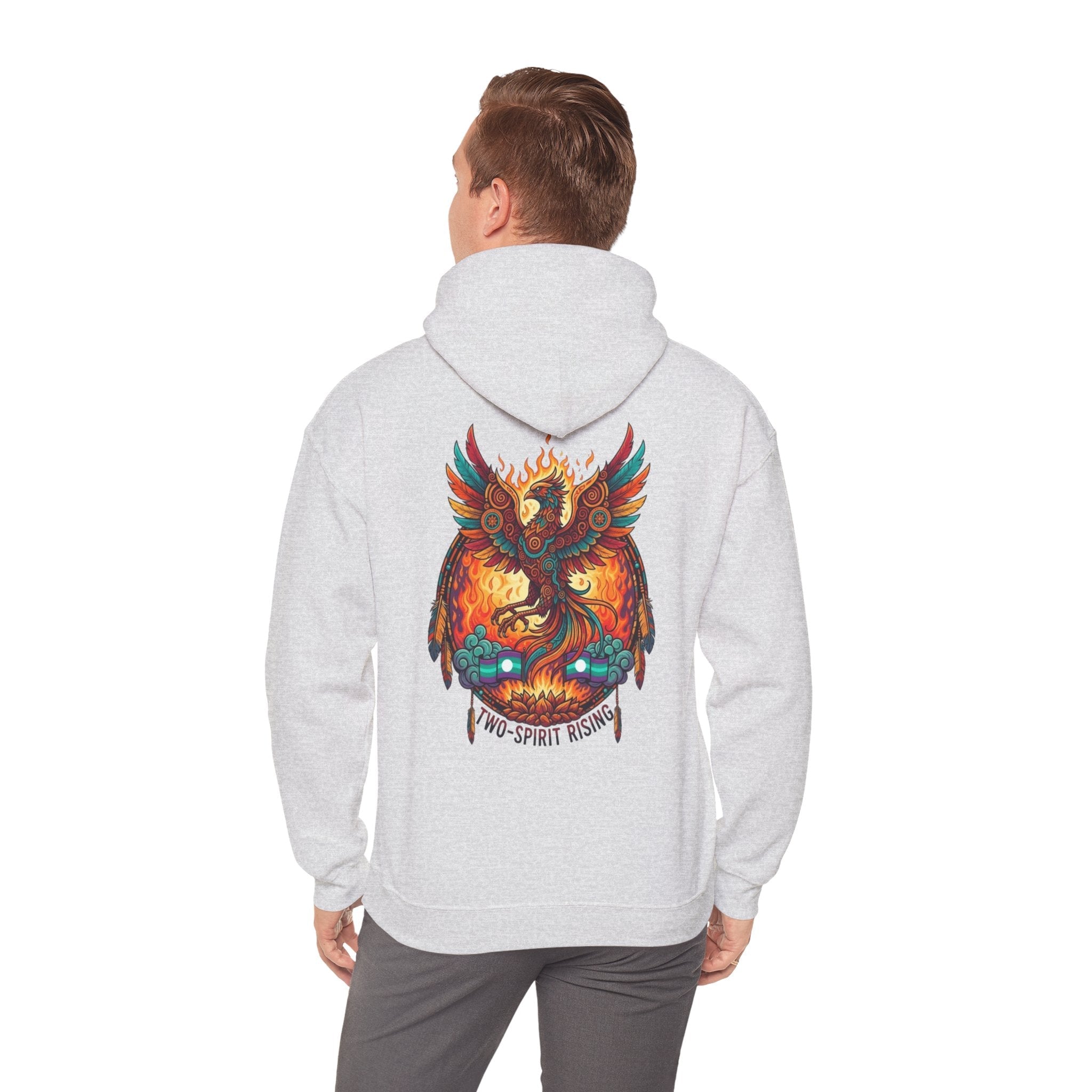 Hooded Sweatshirt — Two Spirit Rising PhoenixEmber Spirit Apparel