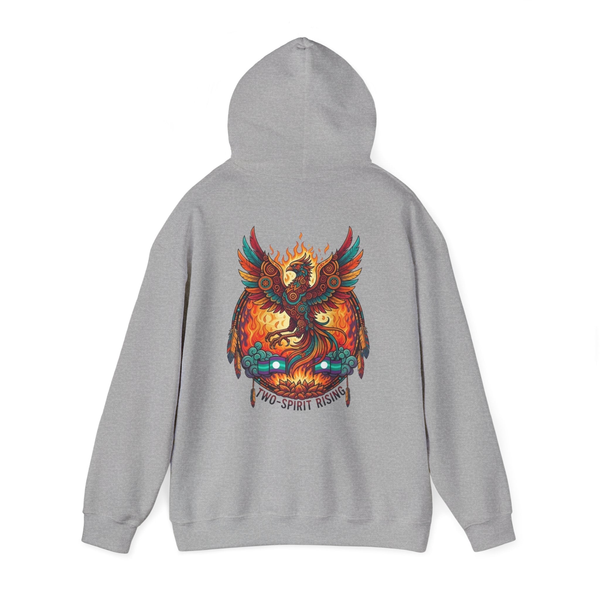 Hooded Sweatshirt — Two Spirit Rising PhoenixEmber Spirit Apparel