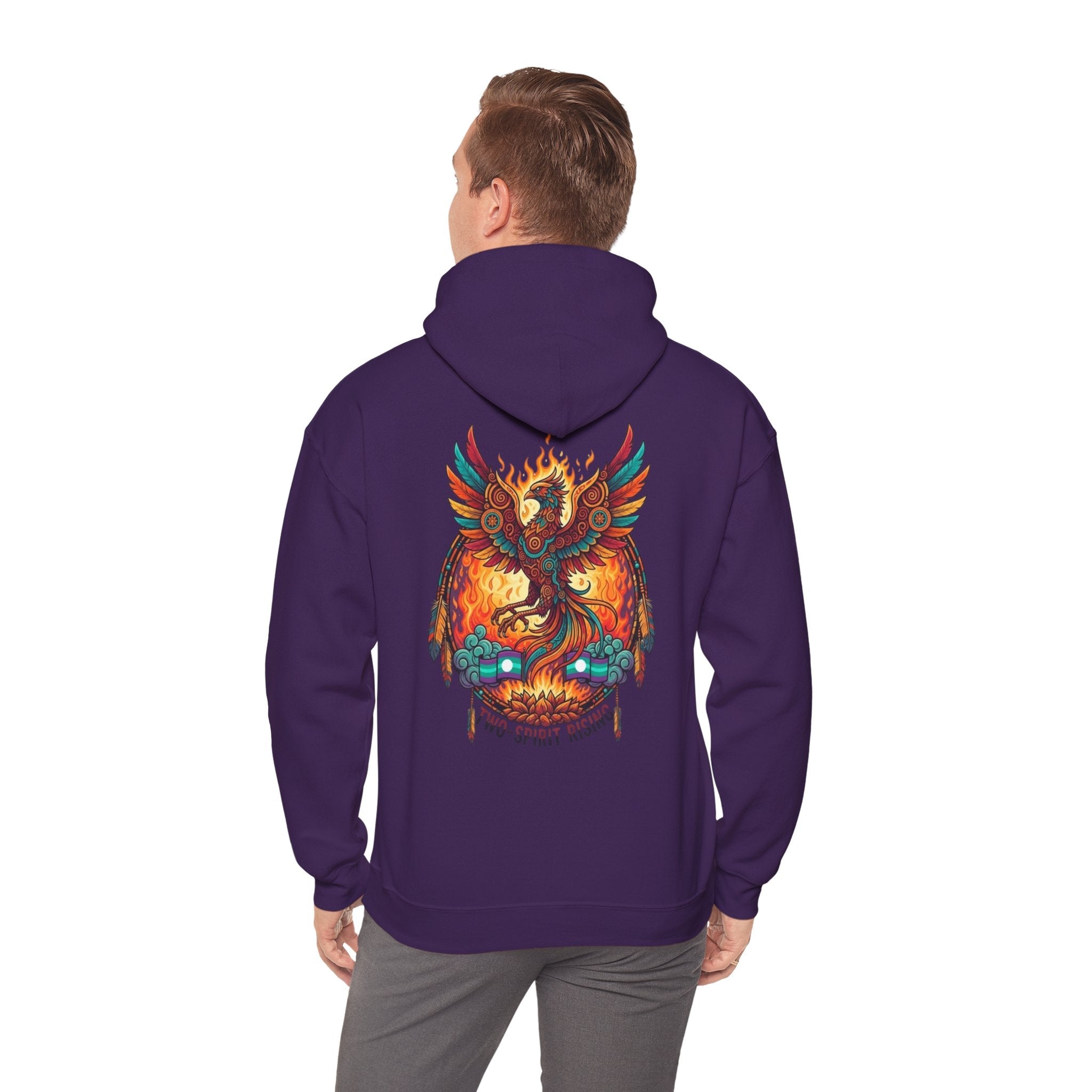Hooded Sweatshirt — Two Spirit Rising PhoenixEmber Spirit Apparel