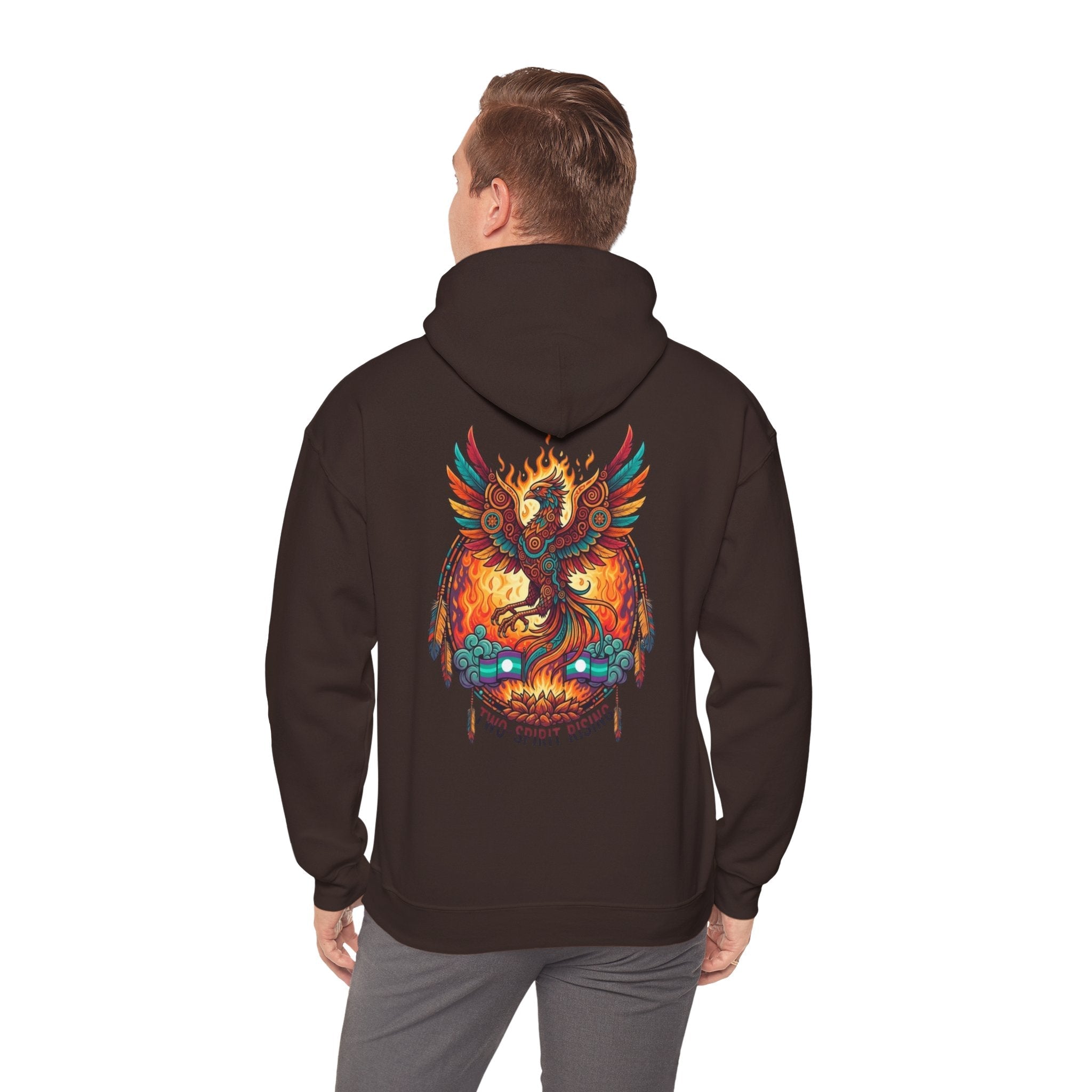 Hooded Sweatshirt — Two Spirit Rising PhoenixEmber Spirit Apparel