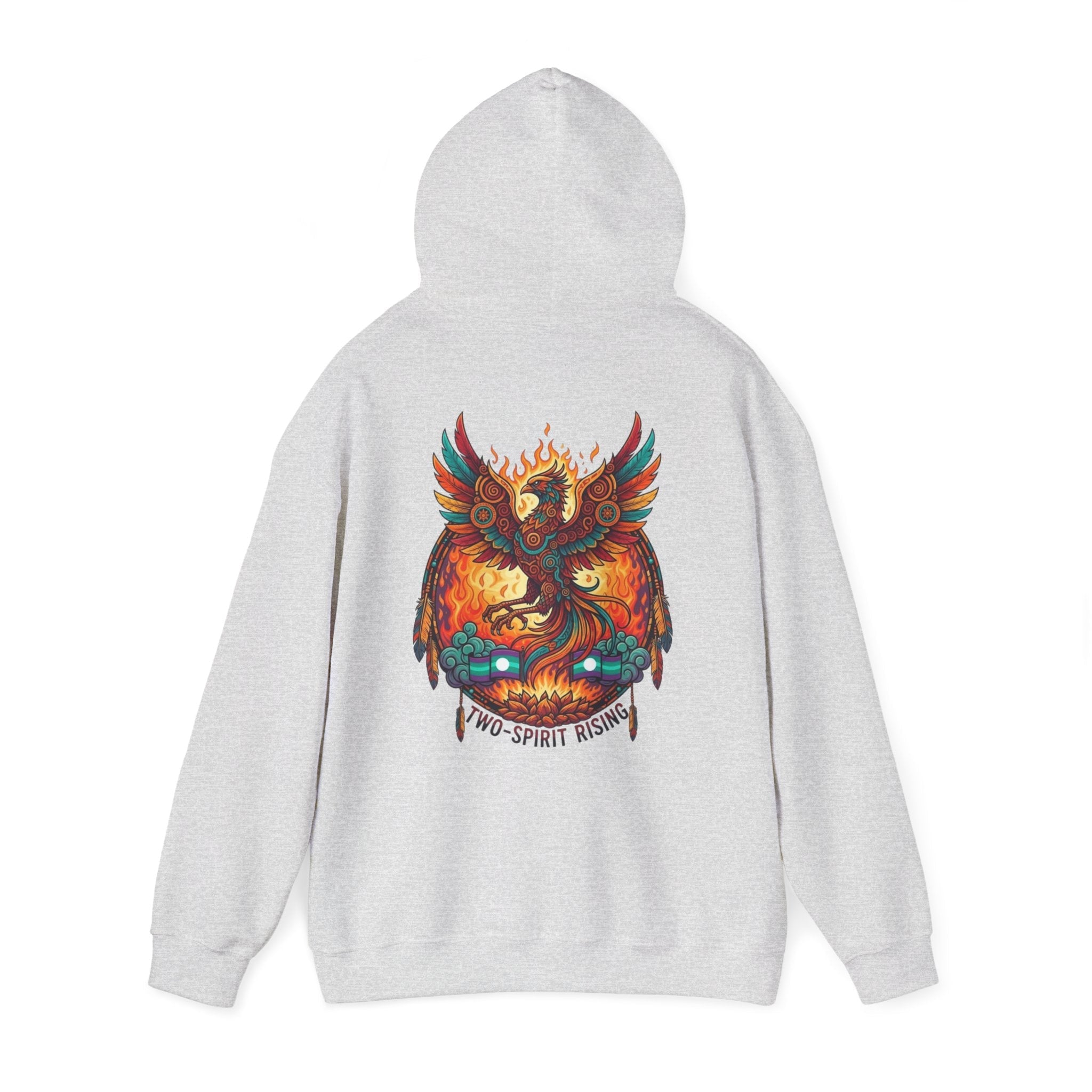 Hooded Sweatshirt — Two Spirit Rising PhoenixEmber Spirit Apparel