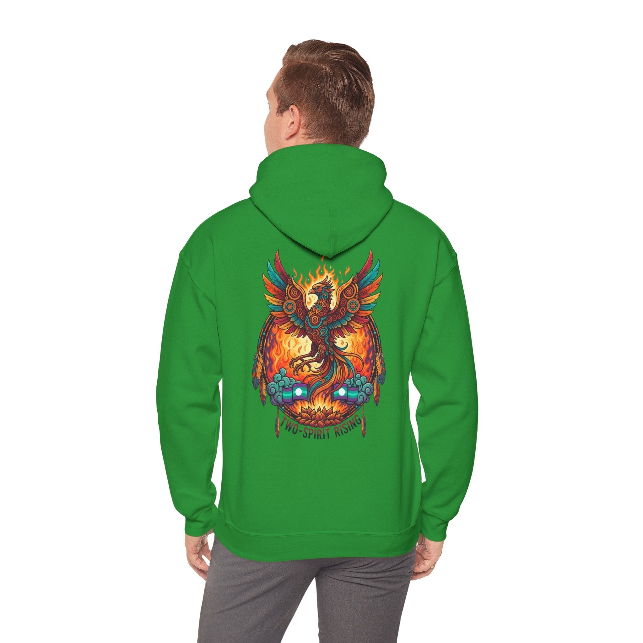 Hooded Sweatshirt — Two Spirit Rising PhoenixEmber Spirit Apparel