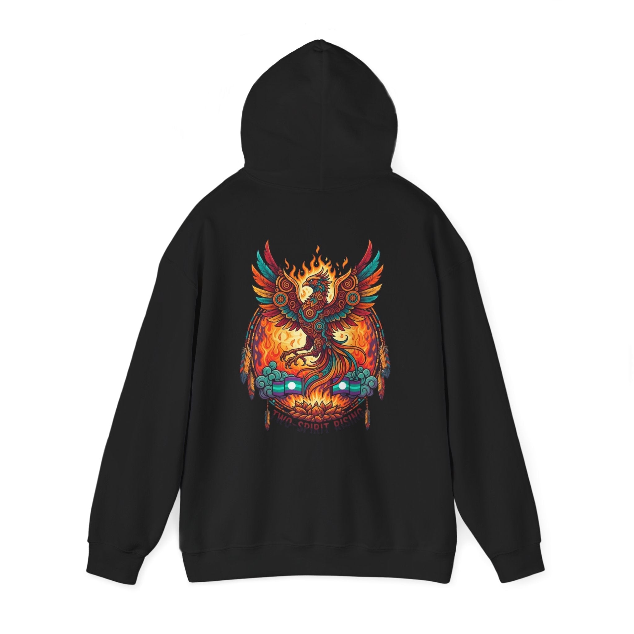 Hooded Sweatshirt — Two Spirit Rising PhoenixEmber Spirit Apparel