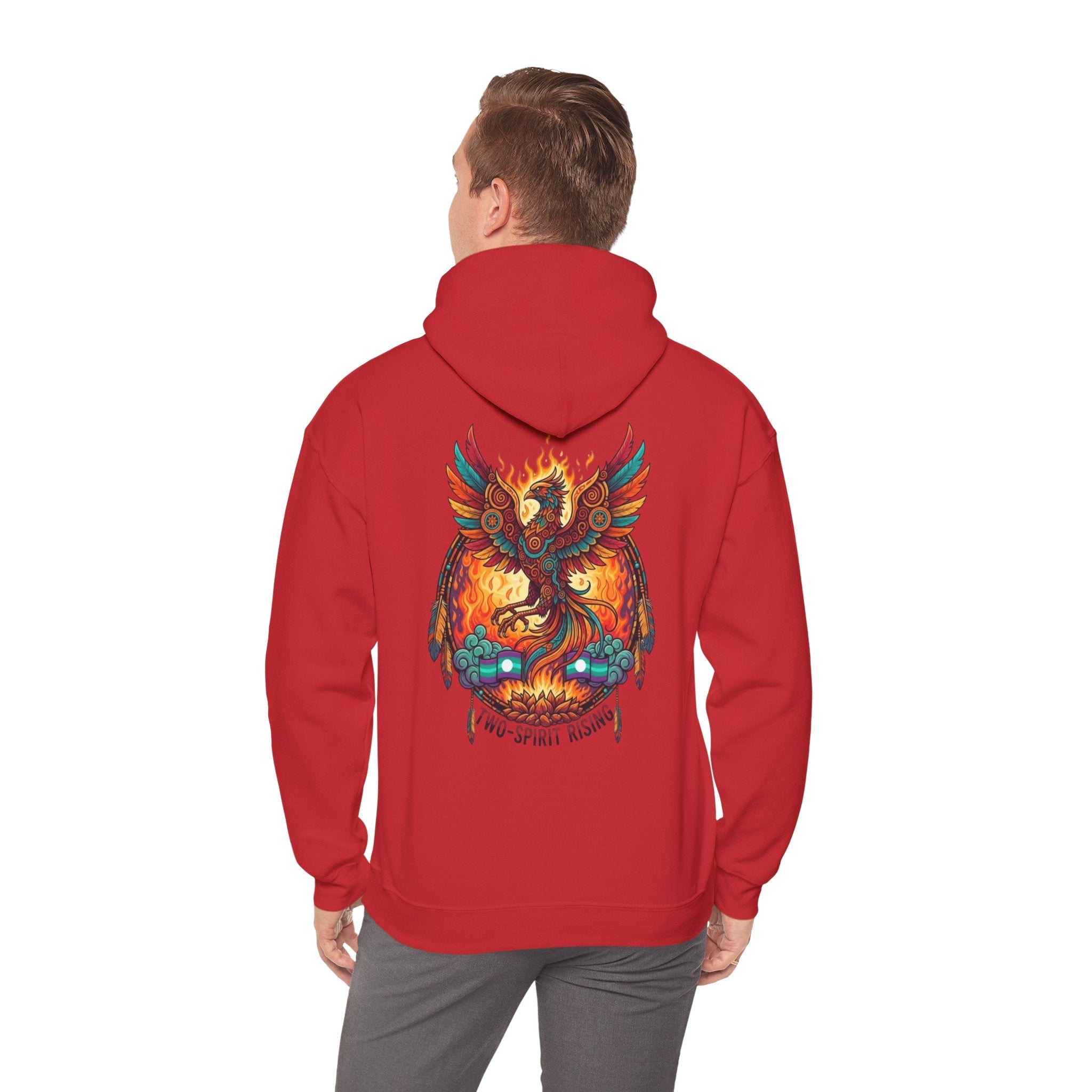 Hooded Sweatshirt — Two Spirit Rising PhoenixEmber Spirit Apparel