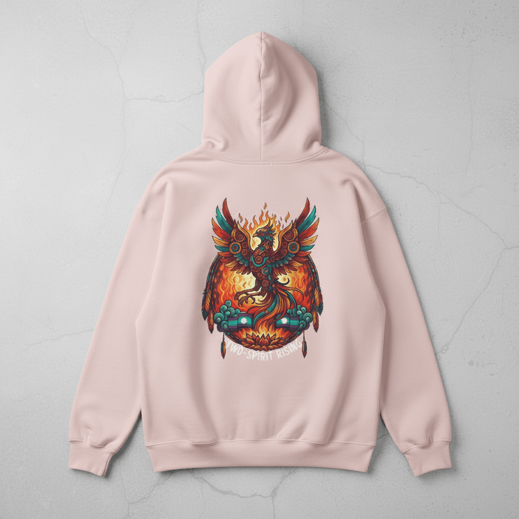 Hooded Sweatshirt — Two Spirit Rising PhoenixEmber Spirit Apparel