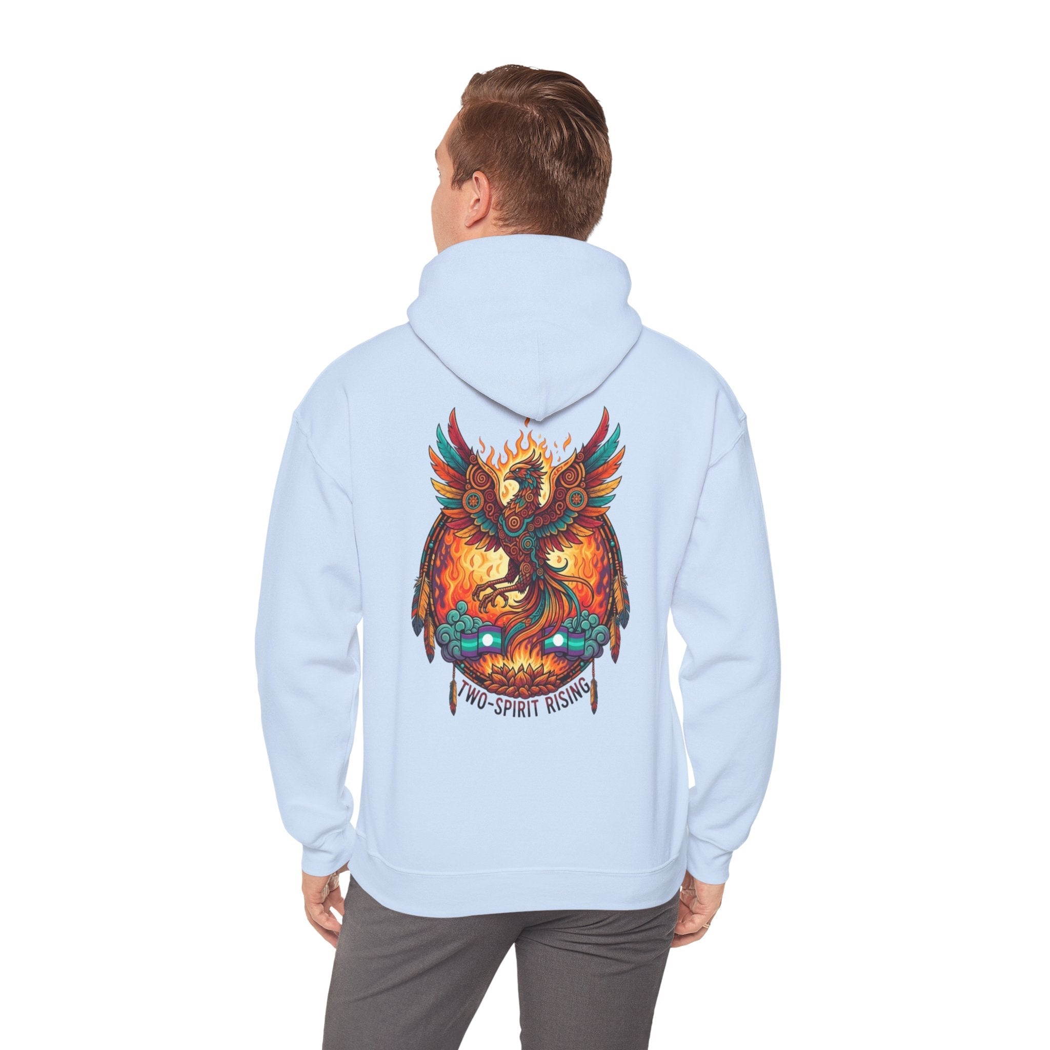 Hooded Sweatshirt — Two Spirit Rising PhoenixEmber Spirit Apparel