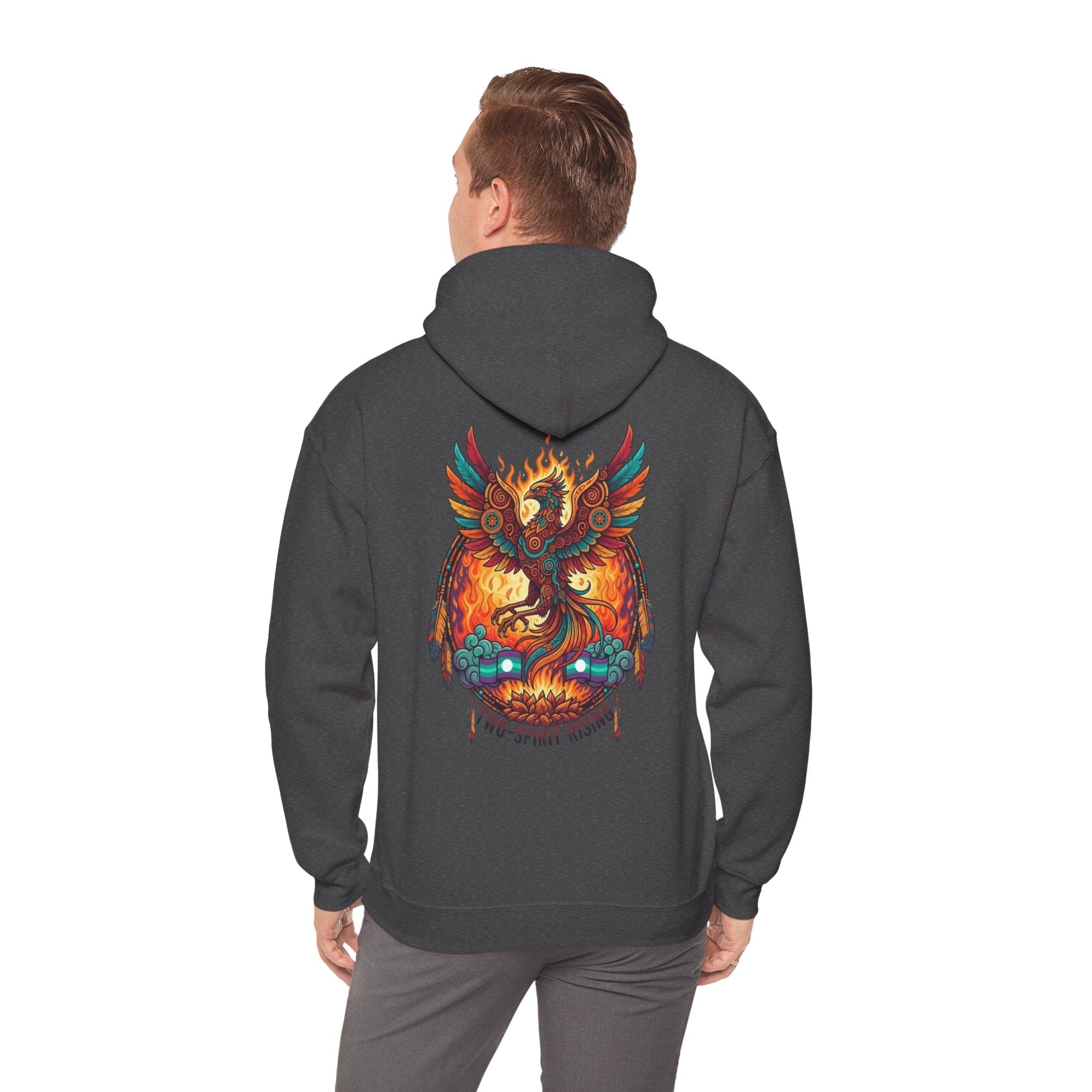 Hooded Sweatshirt — Two Spirit Rising PhoenixEmber Spirit Apparel