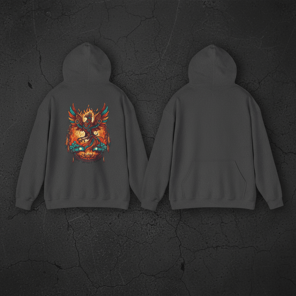 Hooded Sweatshirt — Two Spirit Rising PhoenixEmber Spirit Apparel
