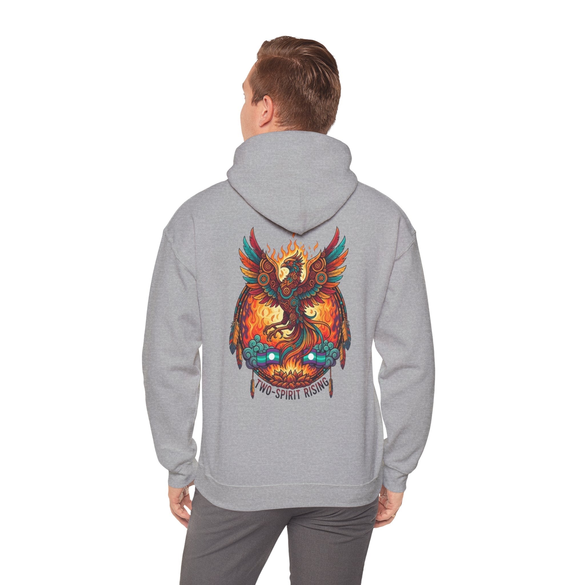 Hooded Sweatshirt — Two Spirit Rising PhoenixEmber Spirit Apparel