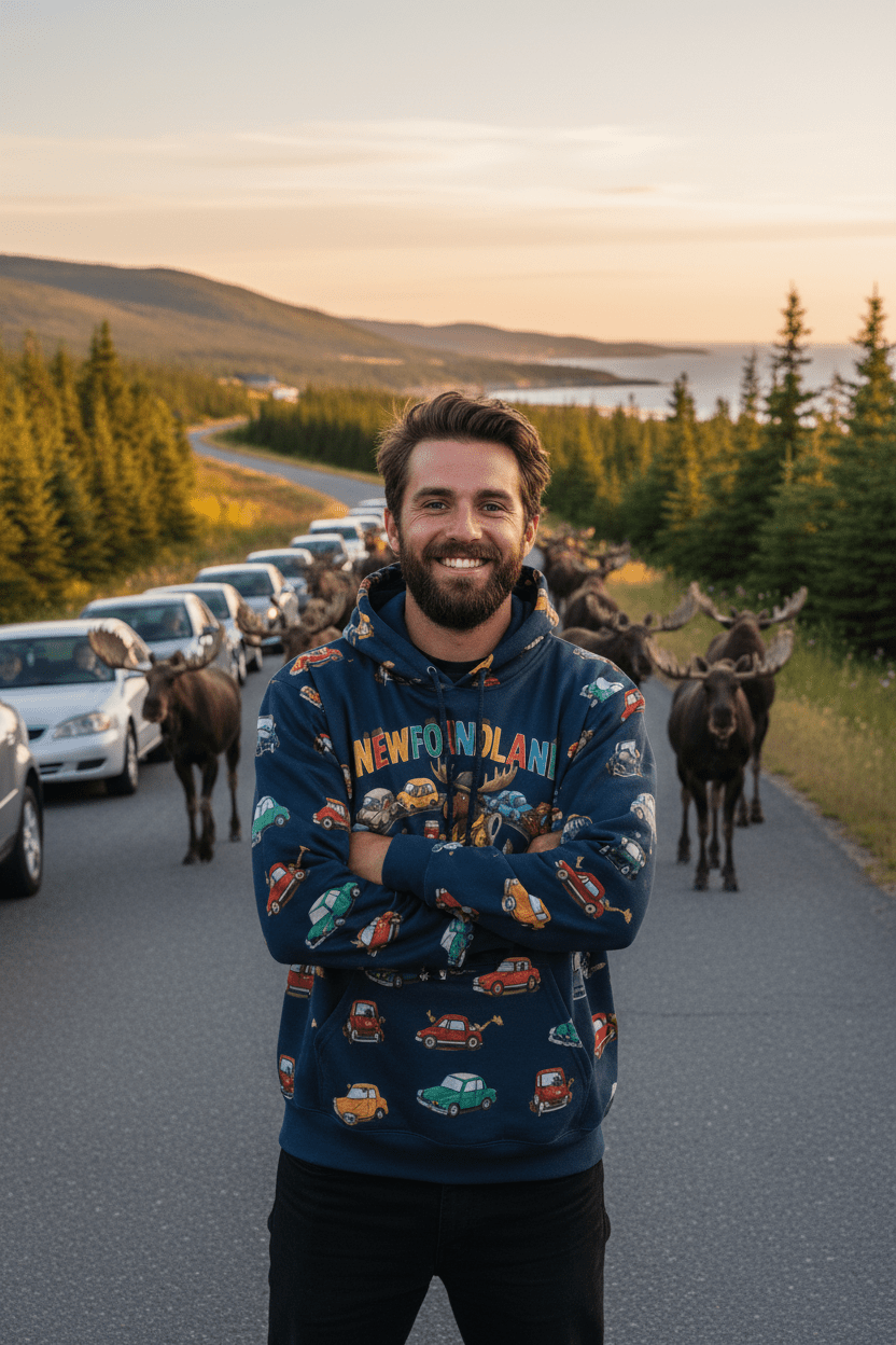 Hoodie — "Newfoundland Traffic Jam" HoodieEmber Spirit Apparel