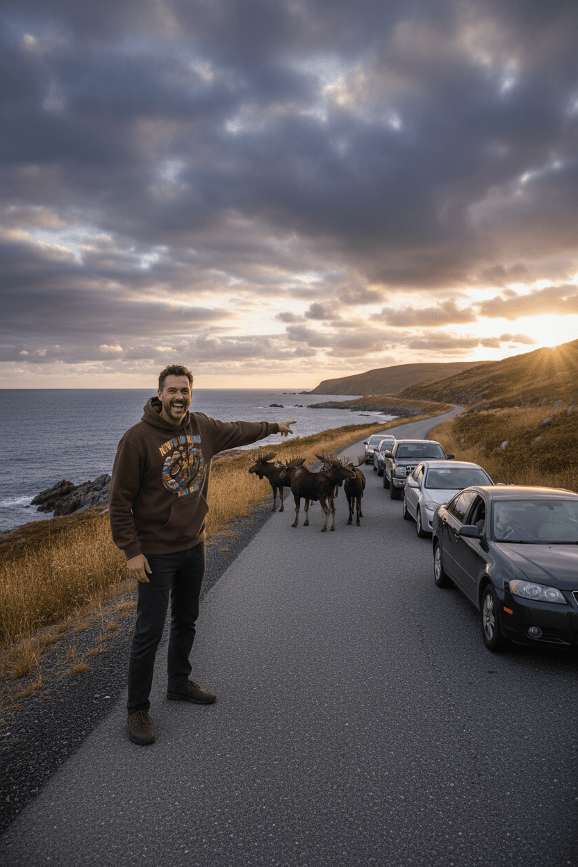 Hoodie — "Newfoundland Traffic Jam" HoodieEmber Spirit Apparel