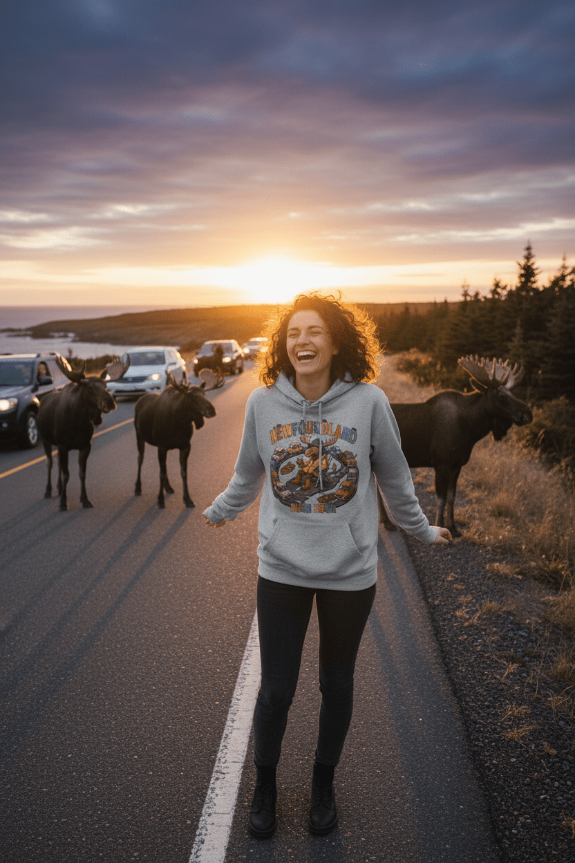 Hoodie — "Newfoundland Traffic Jam" HoodieEmber Spirit Apparel