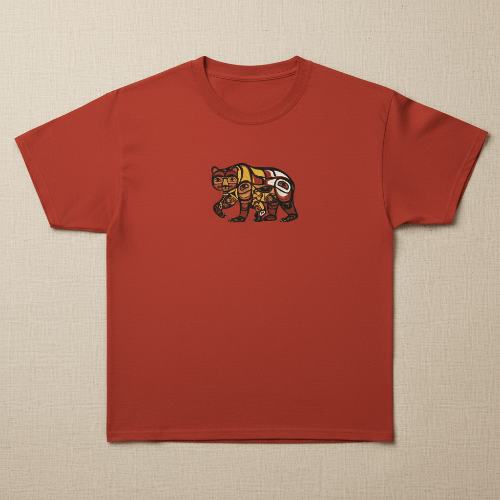 Indigenous Mama Gift — Medicine Wheel Mother's Day Tee – Bravery & CourageEmber Spirit Apparel