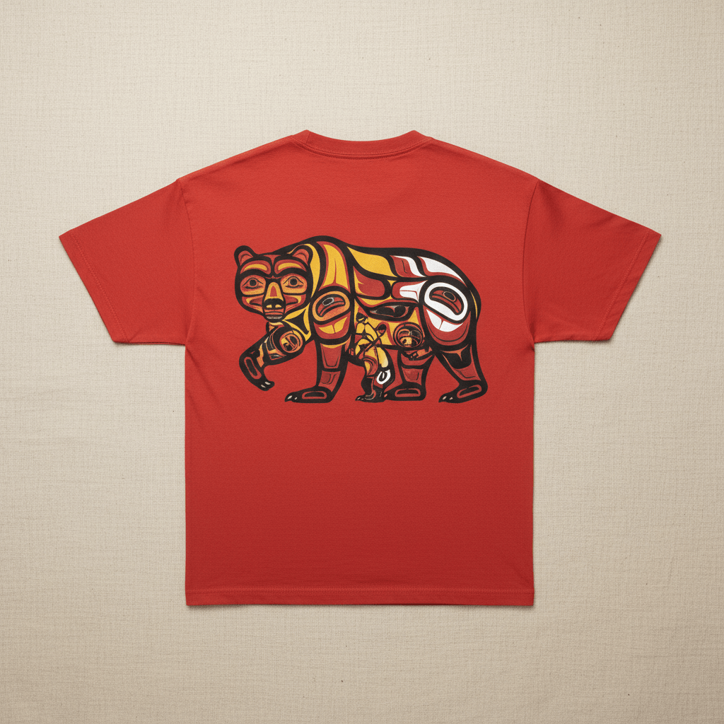 Indigenous Mama Gift — Medicine Wheel Mother's Day Tee – Bravery & CourageEmber Spirit Apparel