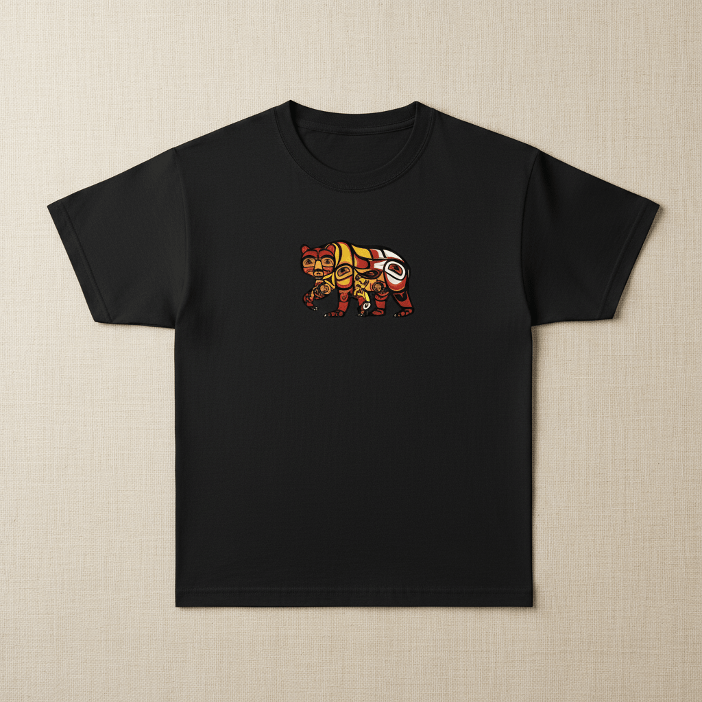 Indigenous Mama Gift — Medicine Wheel Mother's Day Tee – Bravery & CourageEmber Spirit Apparel
