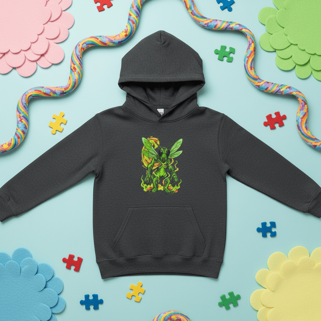 Kids Autism Support Hoodie – Christopher Inspired Youth Creators Tribute SweatshirtEmber Spirit Apparel