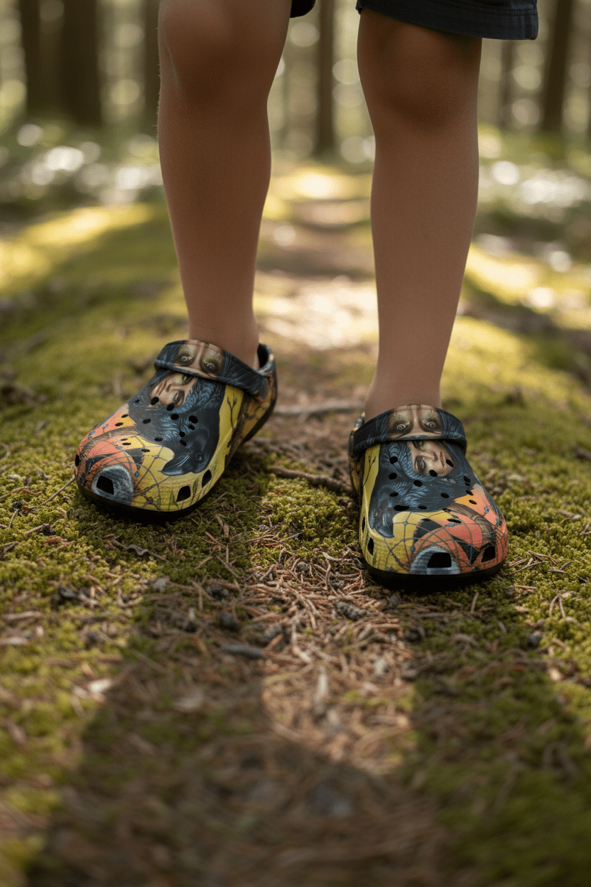 Kid's EVA Foam Clogs — Raven Spirit Red Road DesignEmber Spirit Apparel