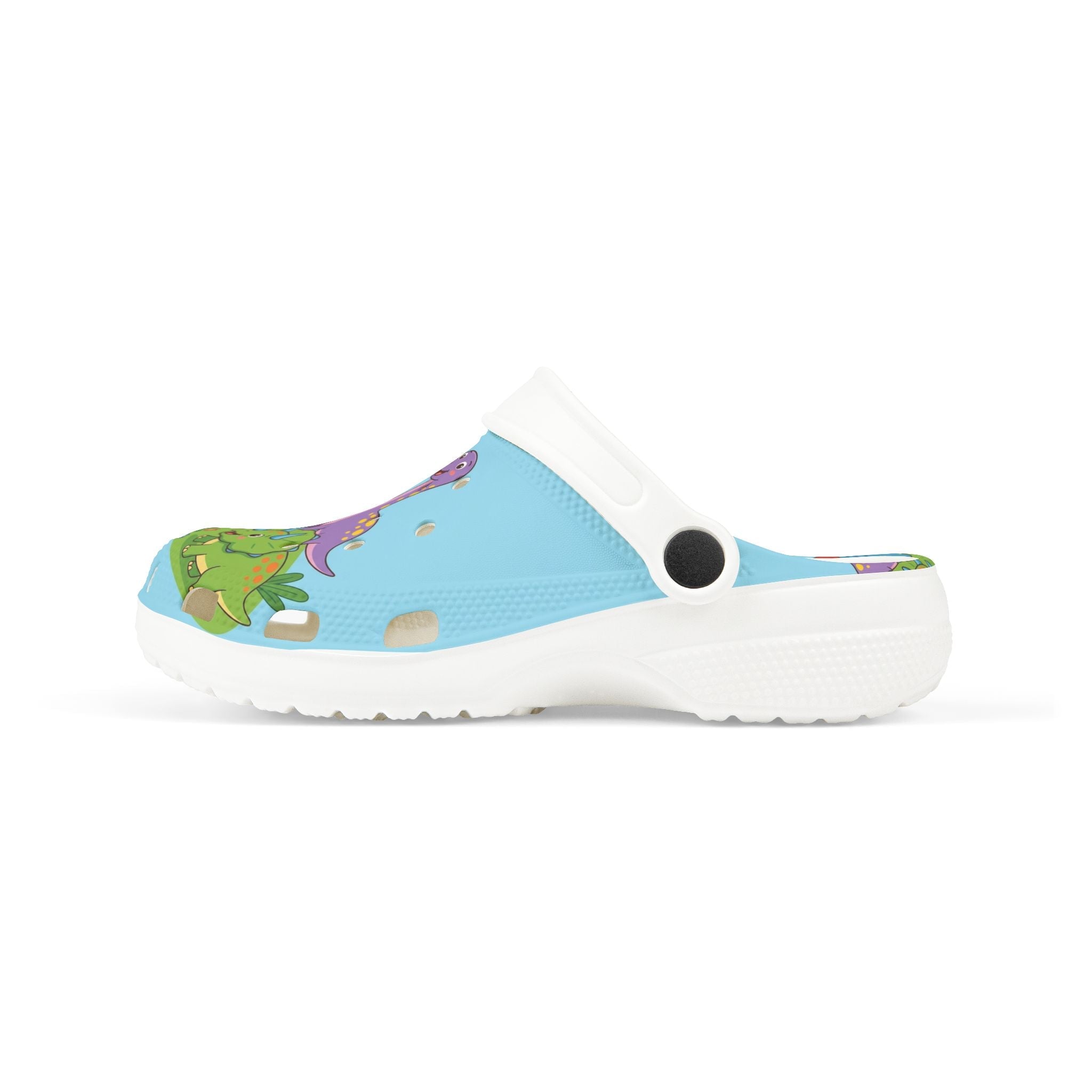 Kids Foam Clogs - Colorful Dinosaur Pond All - Over PrintEmber Spirit Apparel