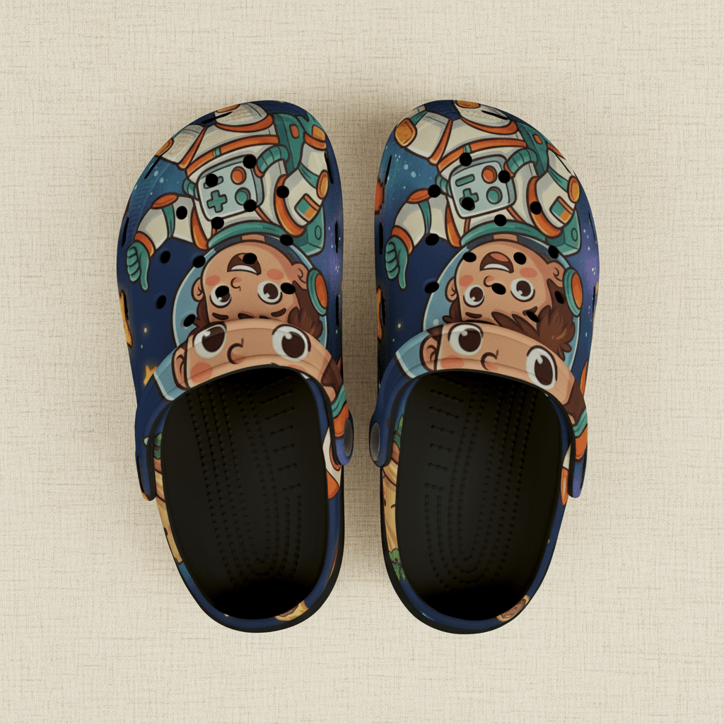 Kids Space Astronaut Clogs — Cute EVA Foam Slip‑OnsEmber Spirit Apparel